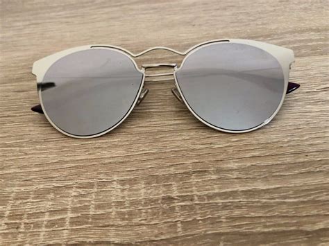 Dior Womens Nebula 54mm Round Sunglasses Palladium